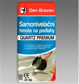 DEN BRAVEN Samonivelační hmota na podlahy QUARTZ PREMIUM S200 25kg šedá